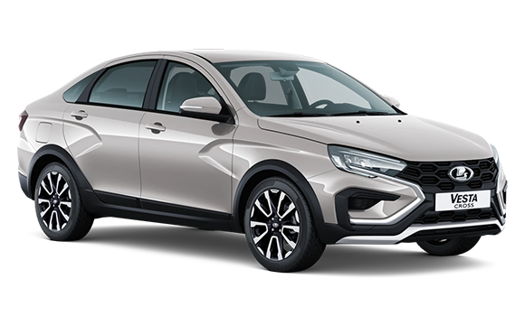 Vesta Cross Серебристый "Платина" цвет 2025-ого года купить в Новосибирске - azimuth-auto.ru